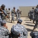 Iraqi national police officers train at headquarters in Rumaylah