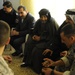 Iraqi national police officers train at headquarters in Rumaylah