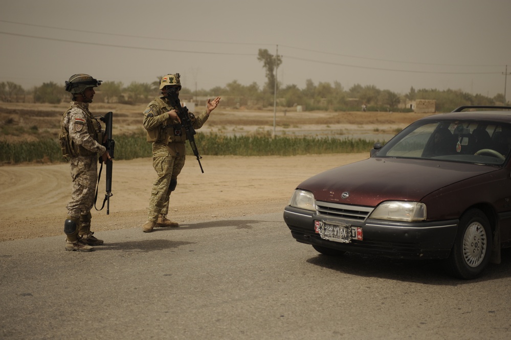 Patrol in Hamza, Iraq