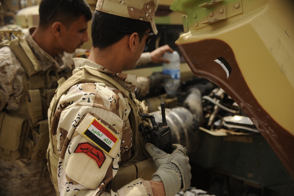 Patrol in Hamza, Iraq