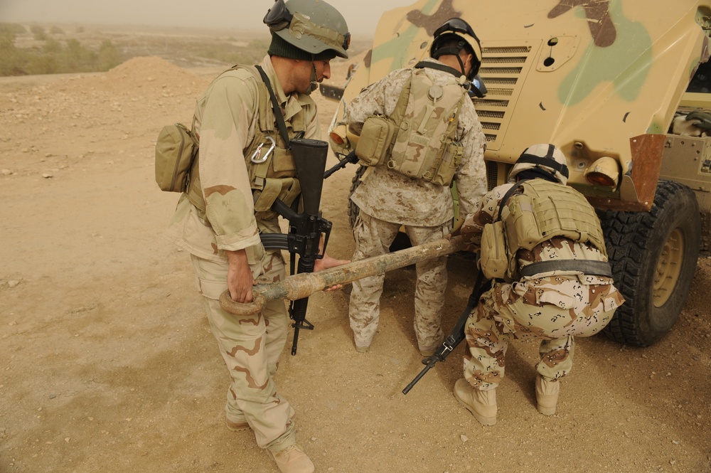 Patrol in Hamza, Iraq