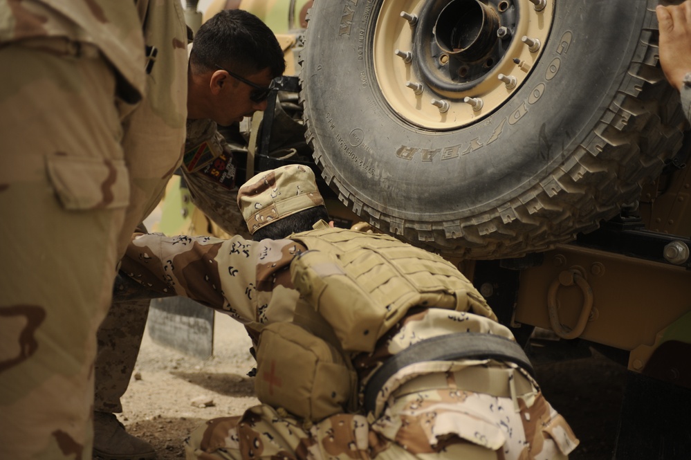 Patrol in Hamza, Iraq
