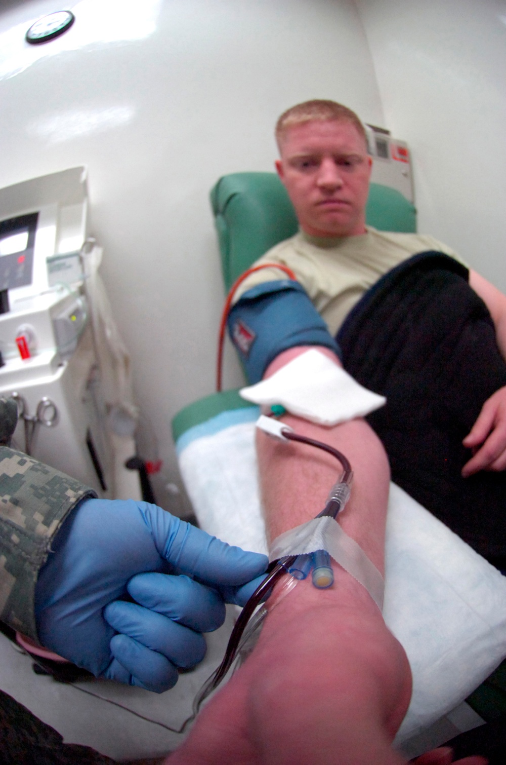 Service members' platelets form clot between life, death