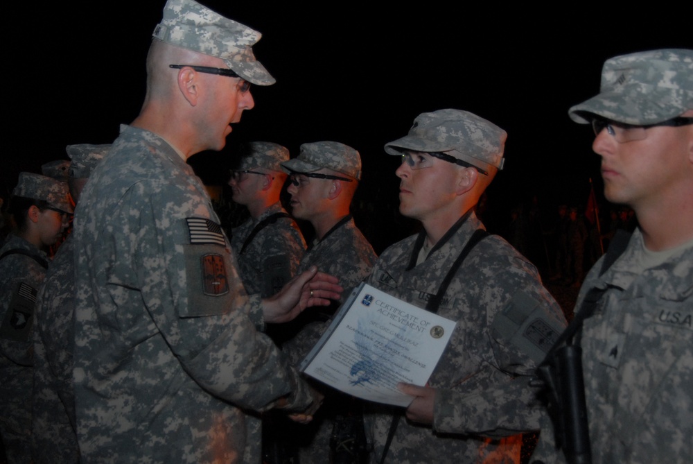 Bonfire Ceremony at Forward Operating Base Kalsu, Iraq