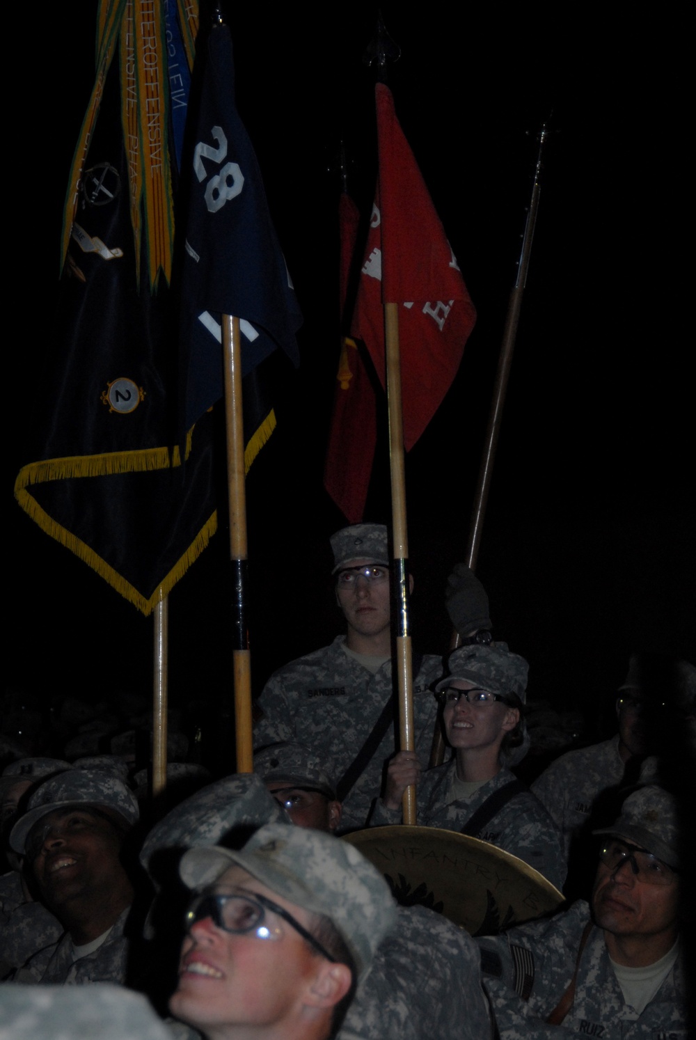 Bonfire Ceremony at Forward Operating Base Kalsu, Iraq