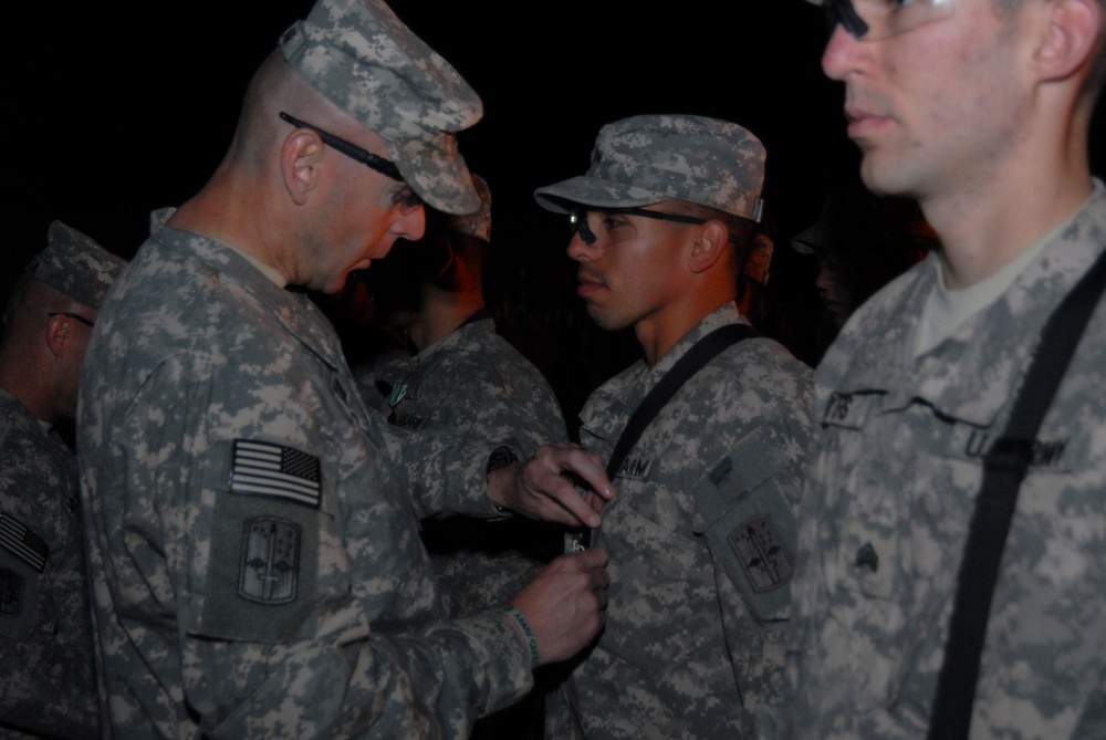 Bonfire Ceremony at Forward Operating Base Kalsu, Iraq