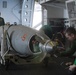 Maintenance work aboard the USS Ronald Reagan