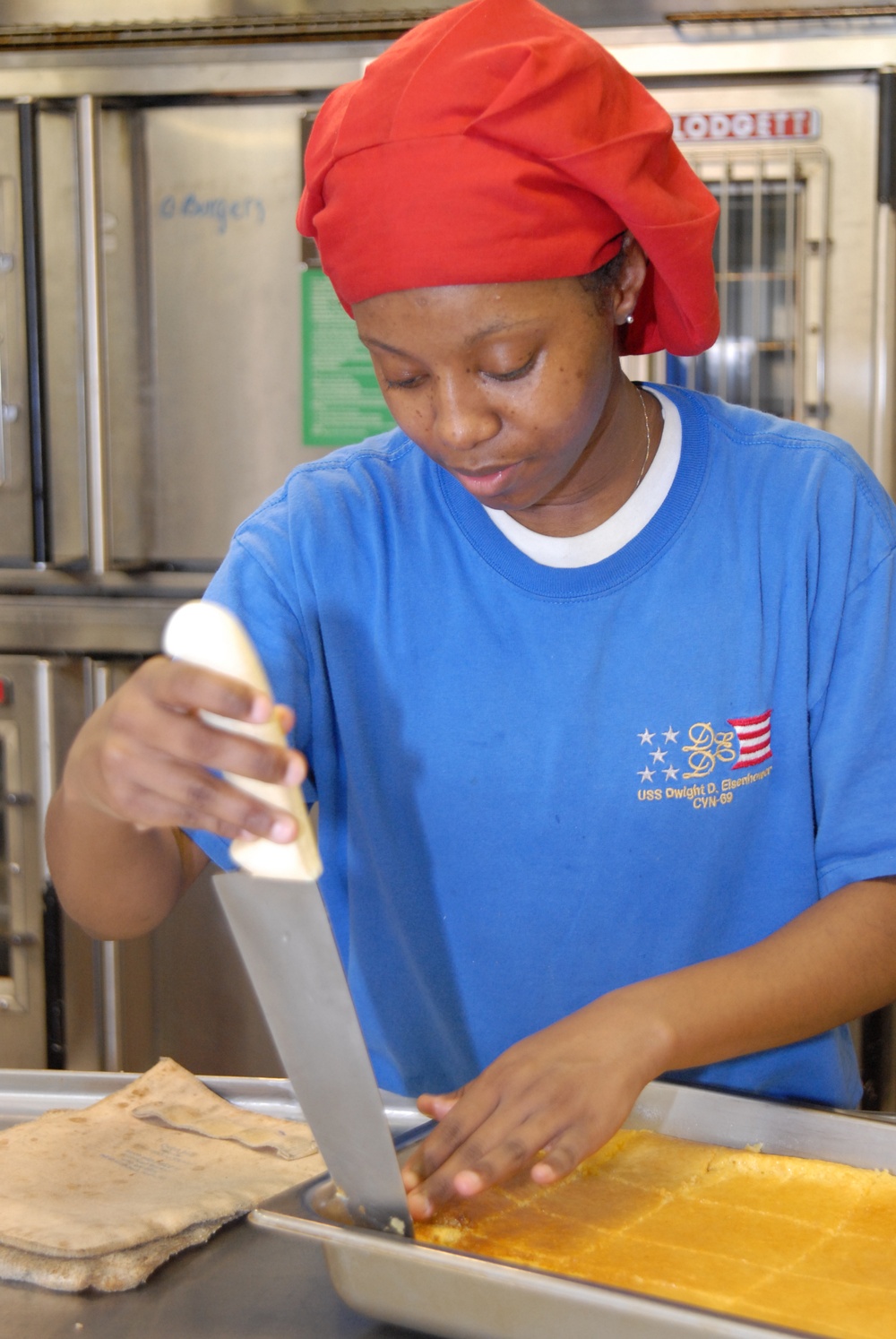 Working in the kitchen