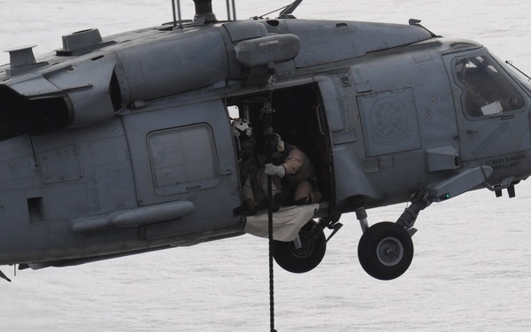 USS Ronald Reagan deck action
