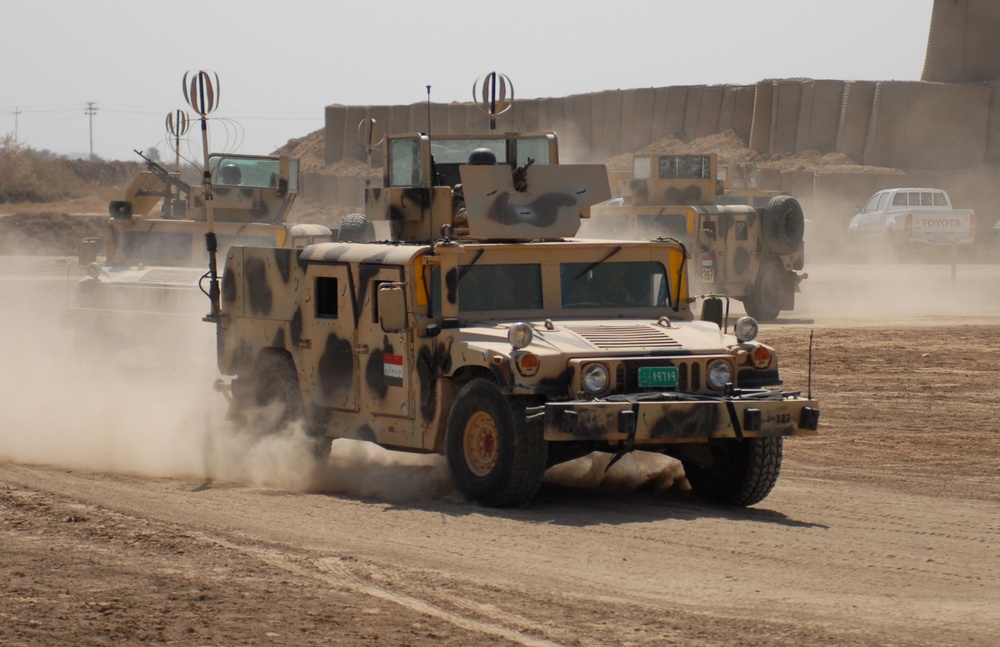 Iraqi Special Operations Forces soldiers perfect convoy skills