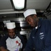 Pizza night aboard the USS Ronald Reagan