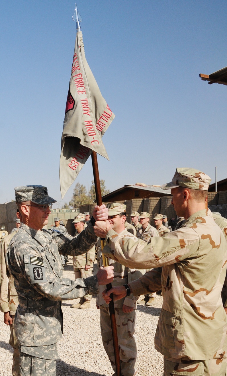 Camp Echo Explosive Ordnance Disposal Unit 6 conducts transfer of authority