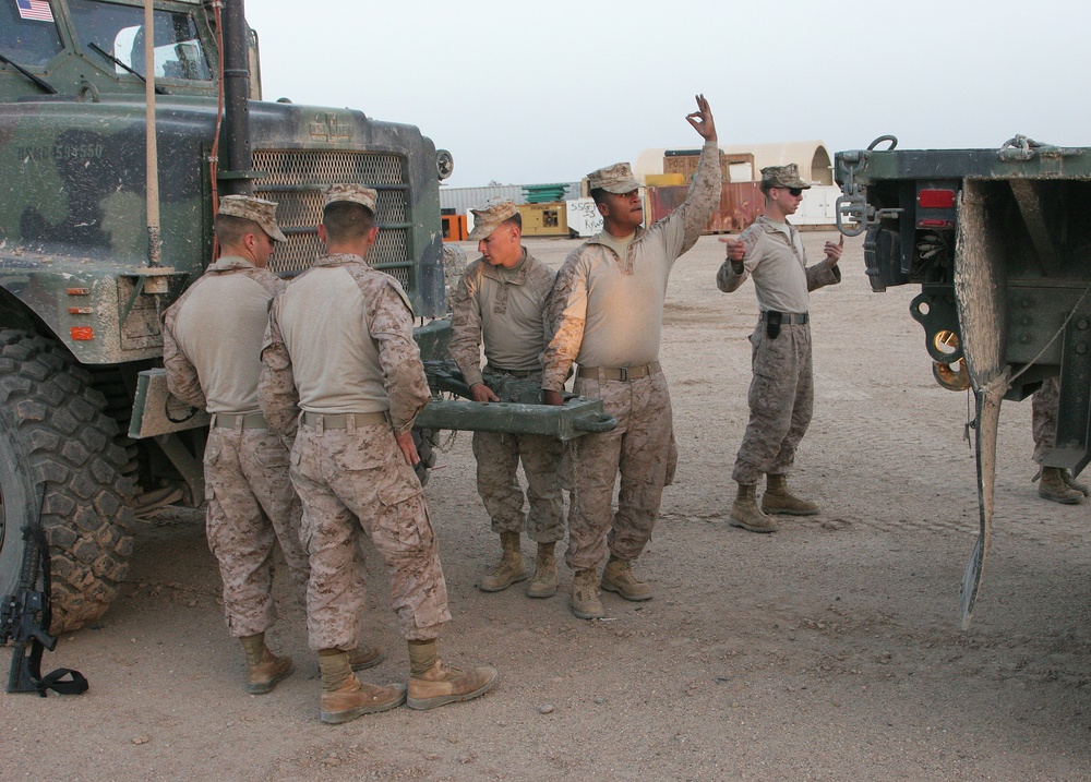 On the Roads of Al Anbar Province With Truck Company