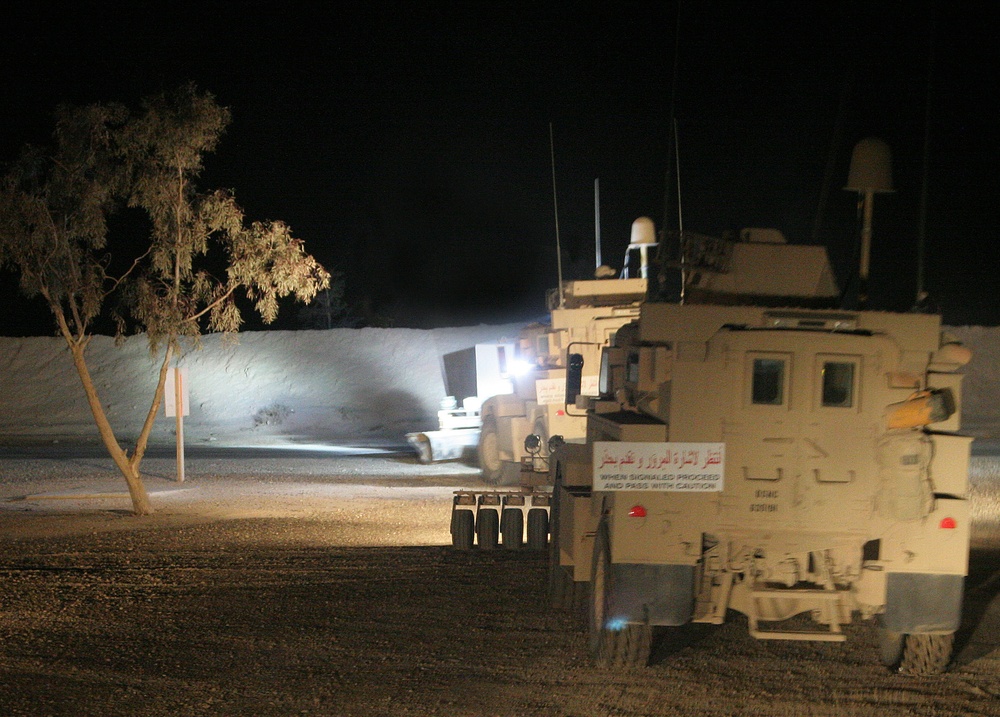 On the Roads of Al Anbar Province With Truck Company
