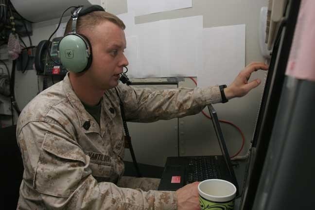 Marine Air Control Squadron 2 Tactical Air Operations Center keeps aircraft flying high