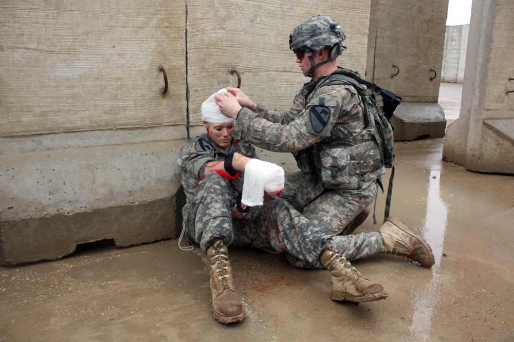 Spartans test medic skills in southern Iraq