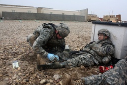 Spartans test medic skills in southern Iraq