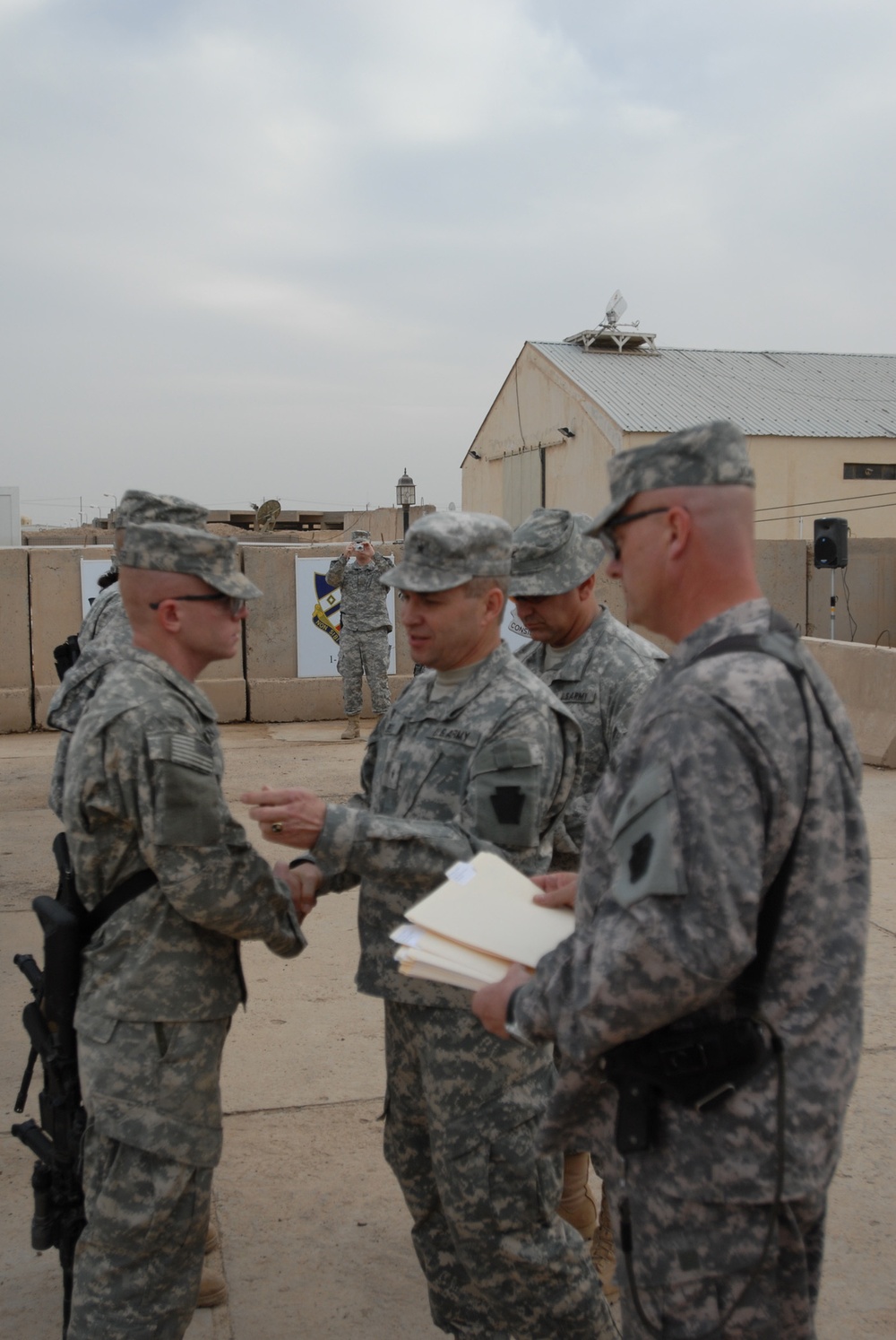 Soldiers don Keystone combat patch