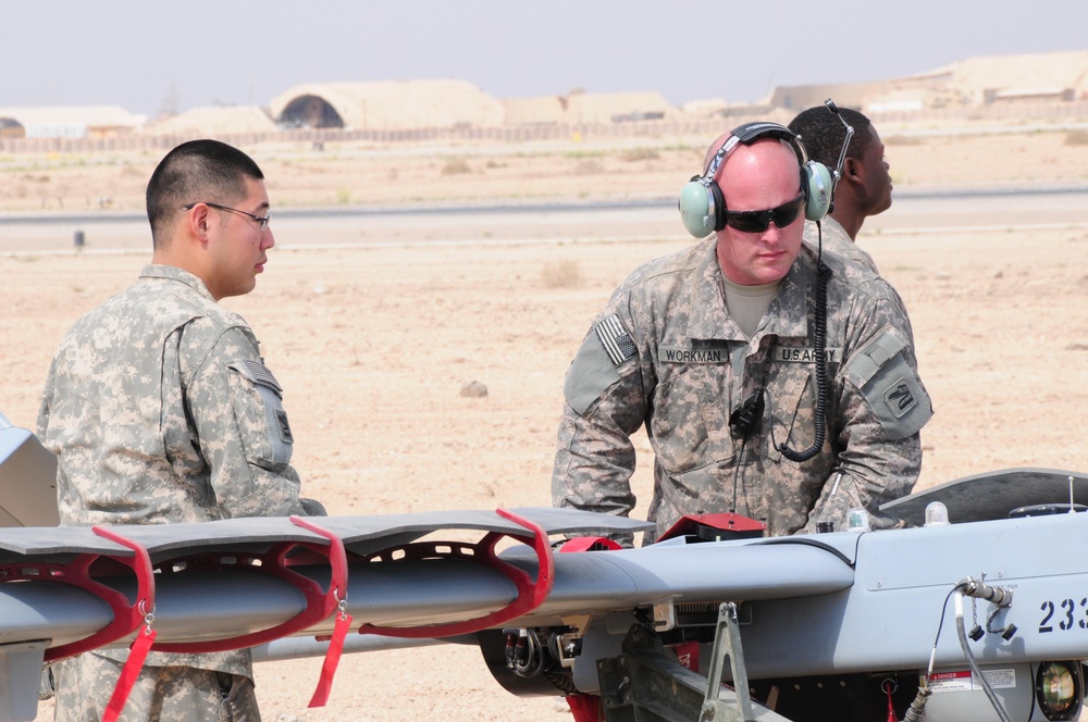 Unmanned Aerial Vehicle Platoon at Al Taqaddum Air Base