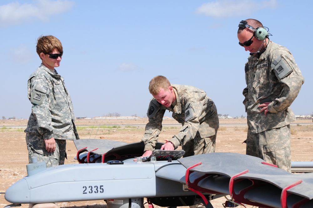 Unmanned Aerial Vehicle Platoon at Al Taqaddum Air Base