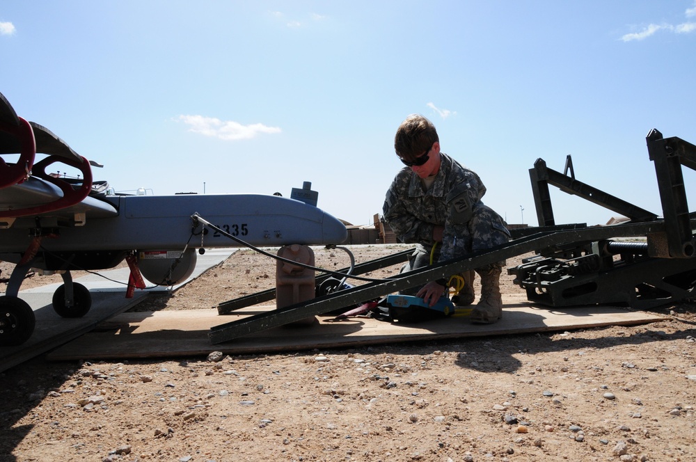 Unmanned Aerial Vehicle Platoon at Al Taqaddum Air Base