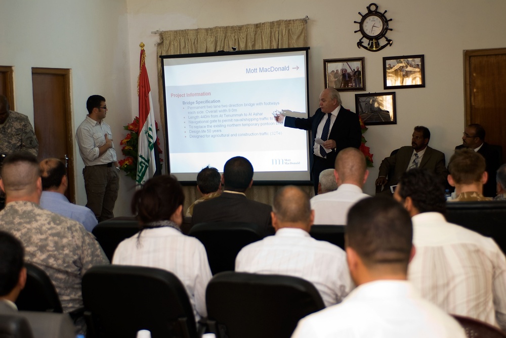 Meeting at the contracting company in Basra