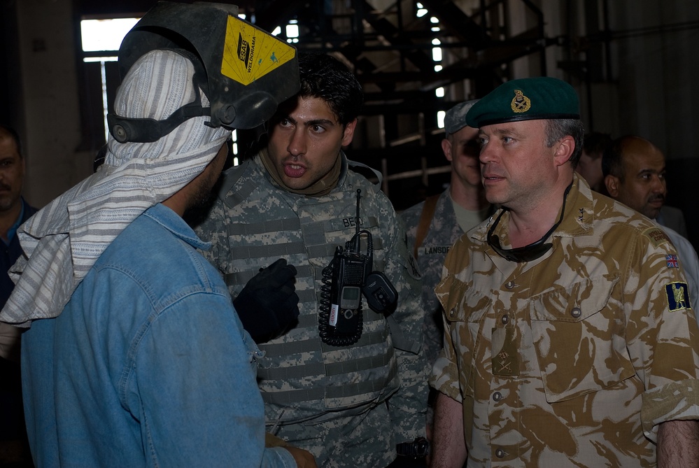 Meeting at the contracting company in Basra