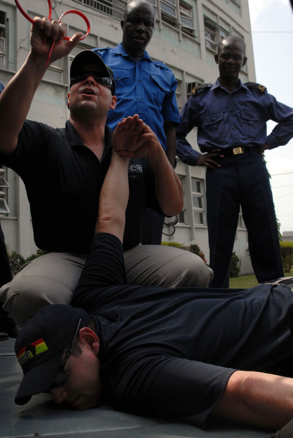 USS Nashville Sailors work with Africa Partnership Station