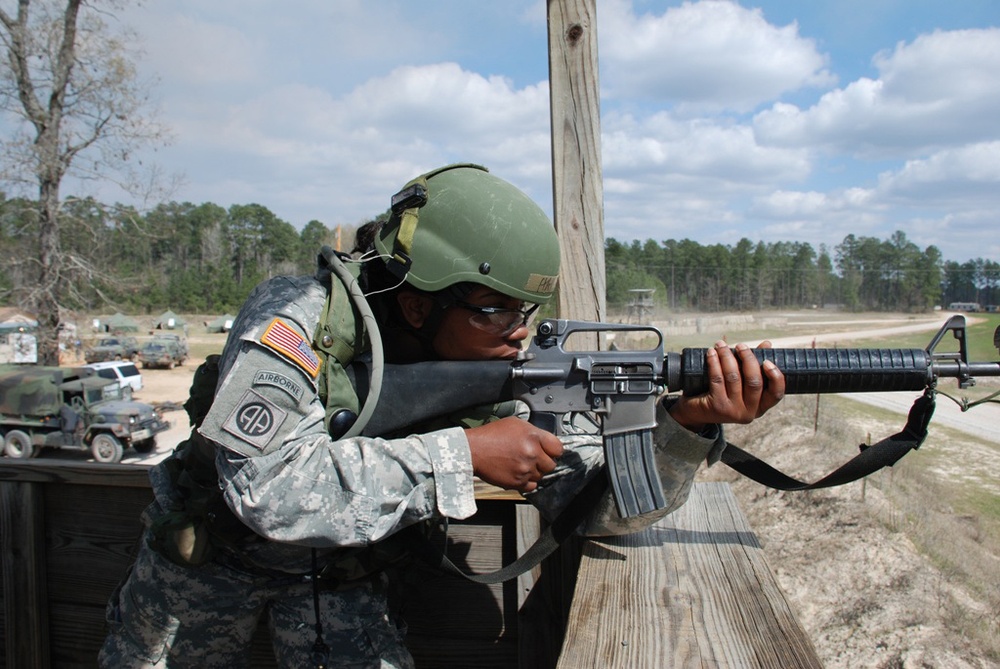 Female Soldier, sergeant learns responsibilities of leadership