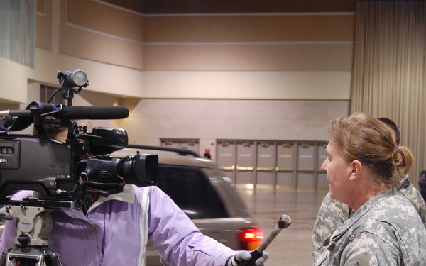 North Dakota National Guard sandbags for south Bismarck flooding