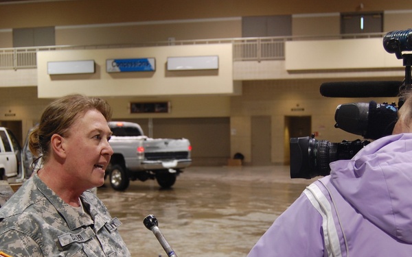 North Dakota National Guard sandbags for south Bismarck flooding