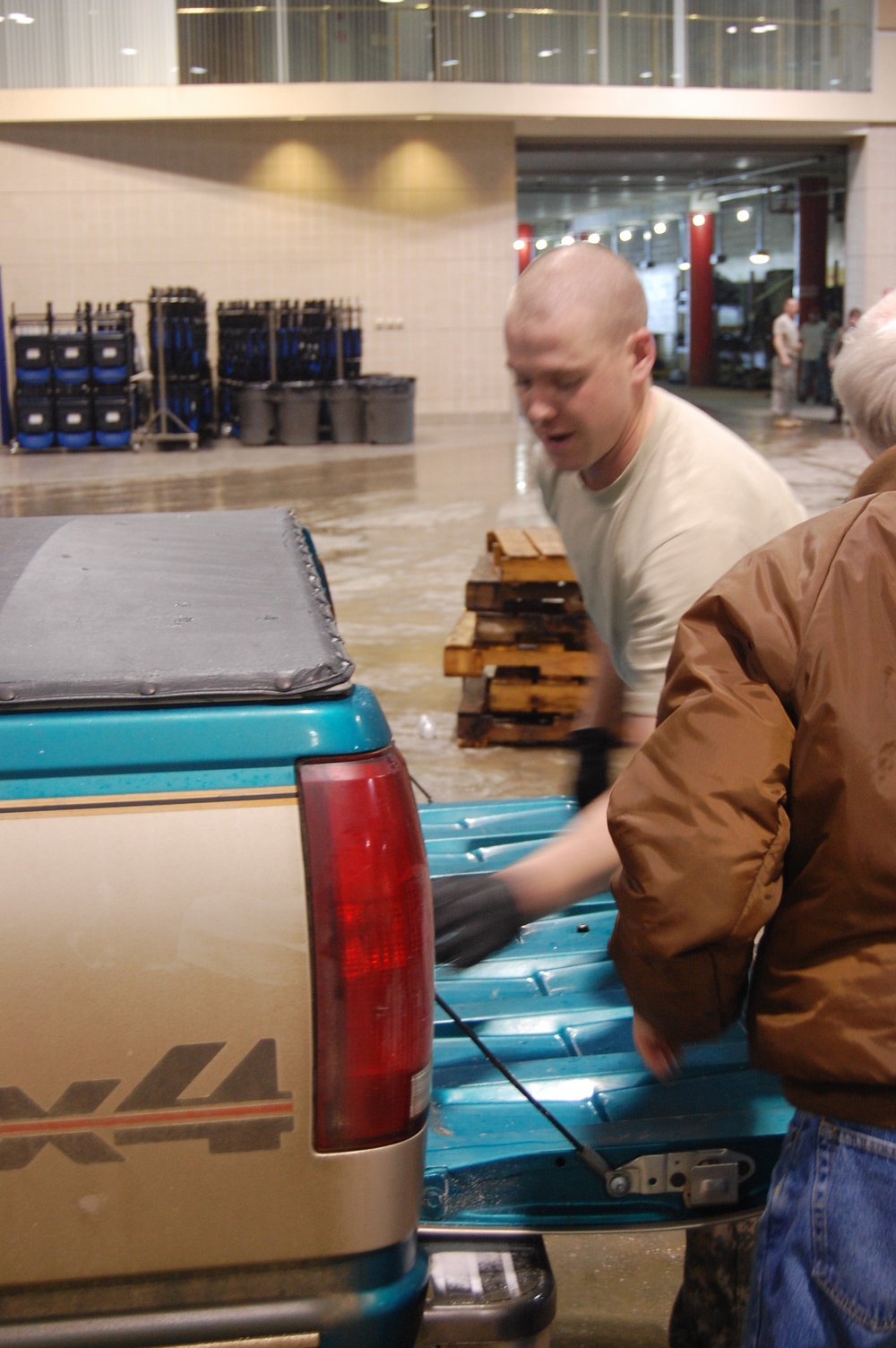 North Dakota National Guard sandbags for south Bismarck flooding