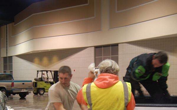 North Dakota National Guard sandbags for south Bismarck flooding