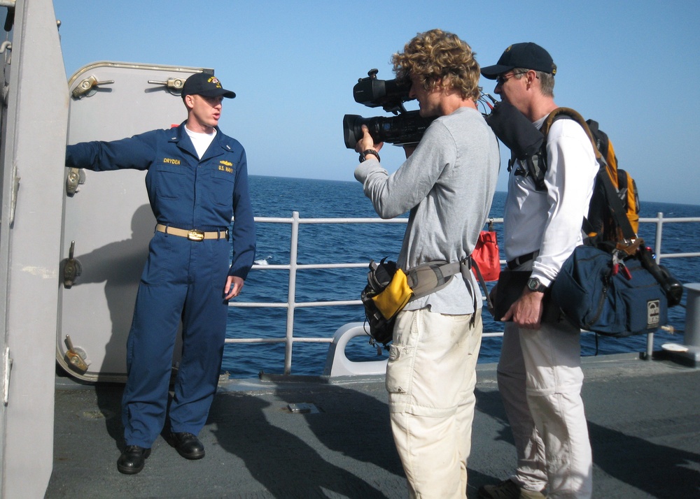 USS Vicksburg overboard drill