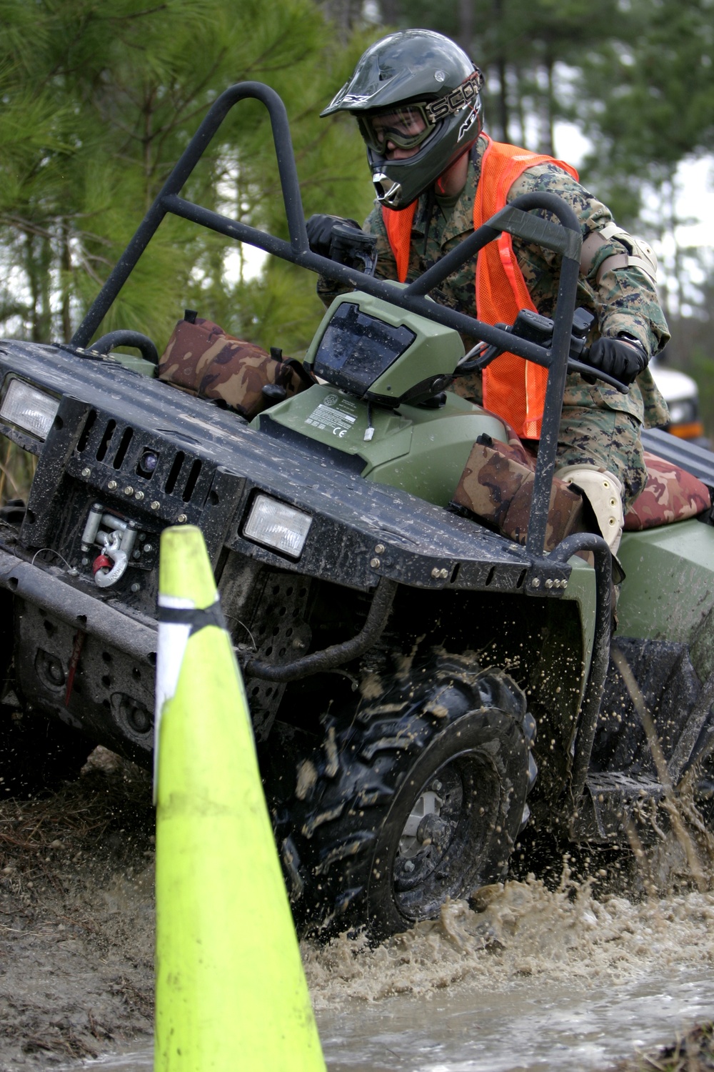Riding dirty Marine Special Operations Command train on all-terrain vehicles