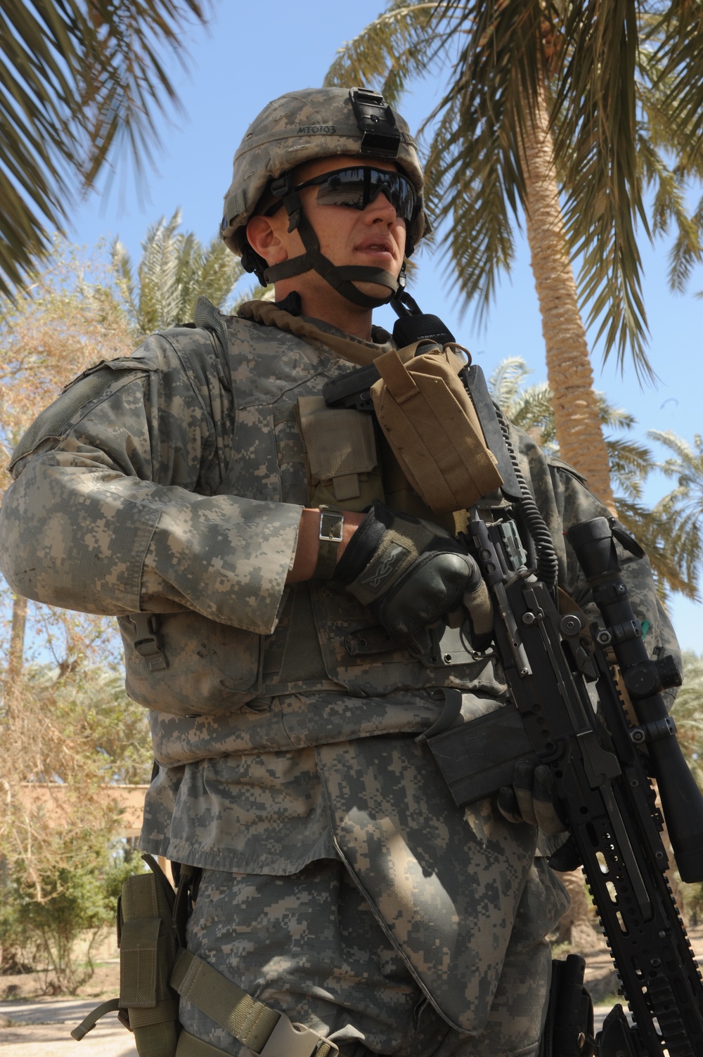 Patrol in Abu Graib, Iraq