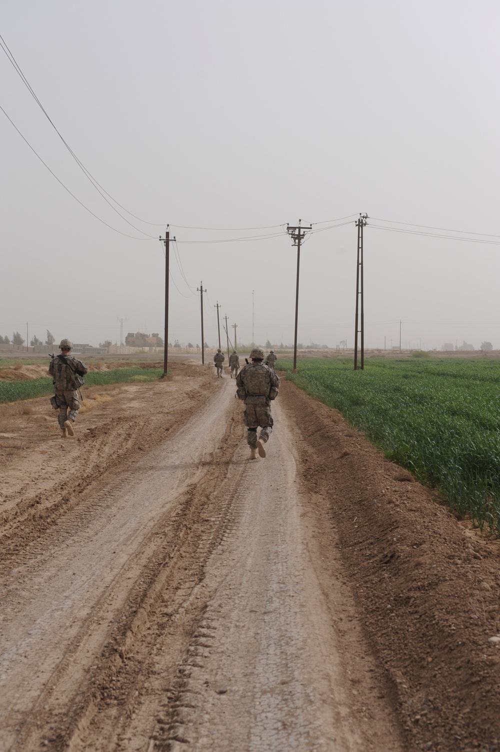 Patrol in Abu Graib, Iraq