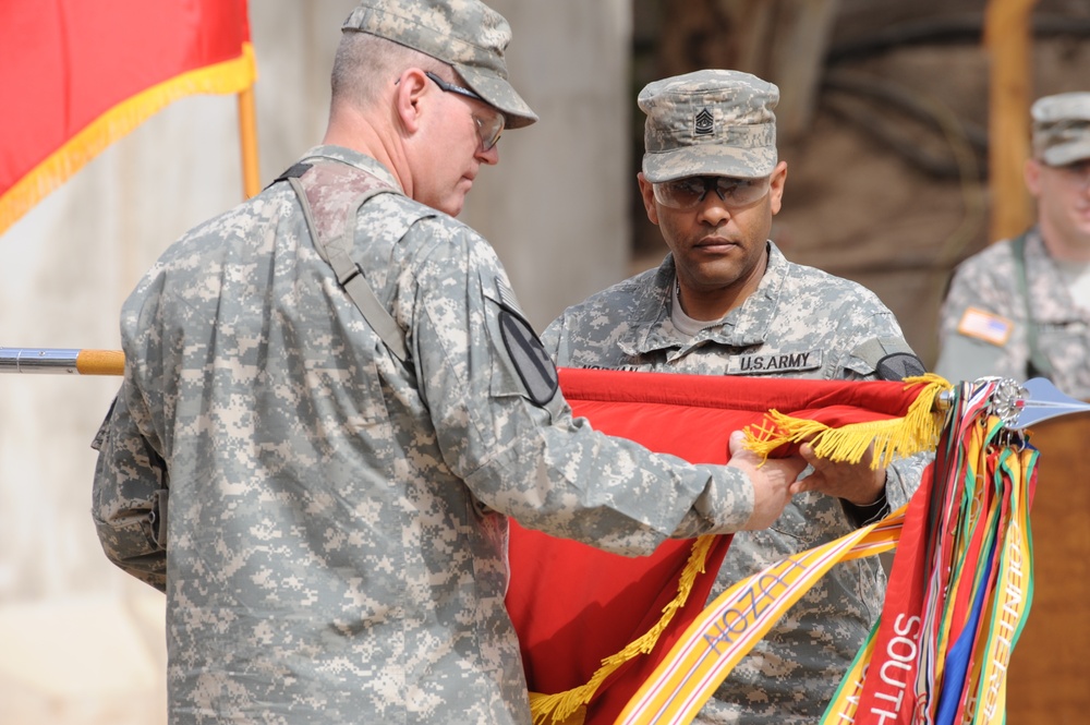 Change of Authority Ceremony at Joint Service Station War Eagle, Baghdad, Iraq