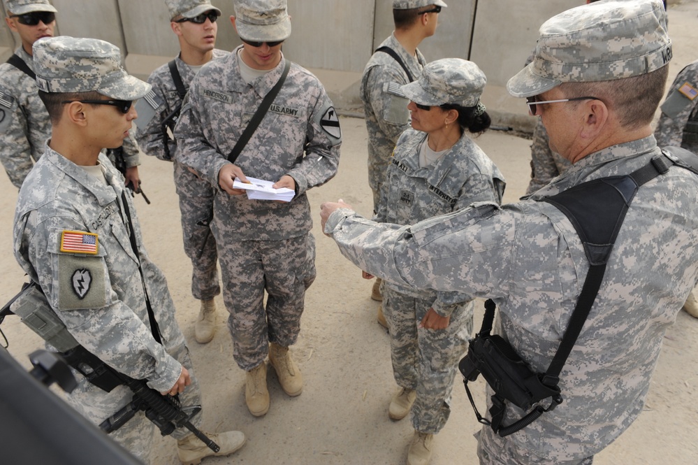 Change of Authority Ceremony at Joint Service Station War Eagle, Baghdad, Iraq