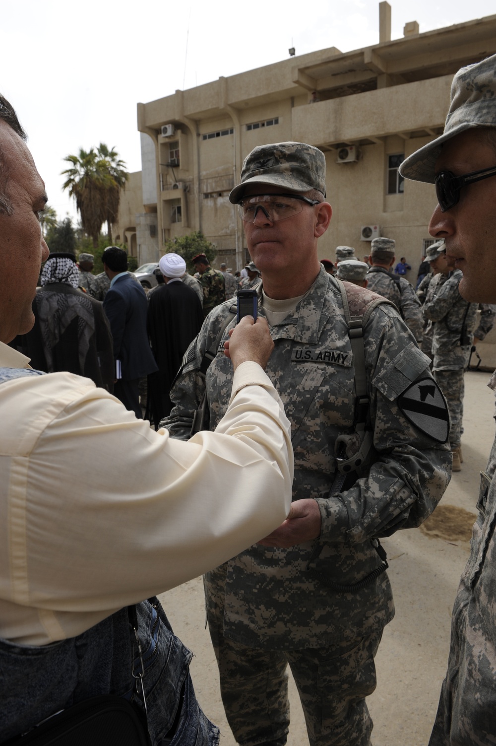 Change of Authority Ceremony at Joint Service Station War Eagle, Baghdad, Iraq