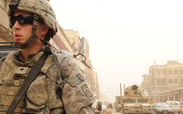 Patrol near Joint Security Station Loyalty Baghdad, Iraq