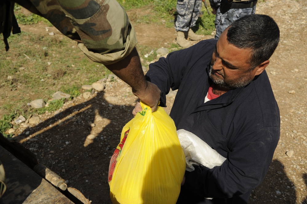 Humanitarian aid mission in Mosul