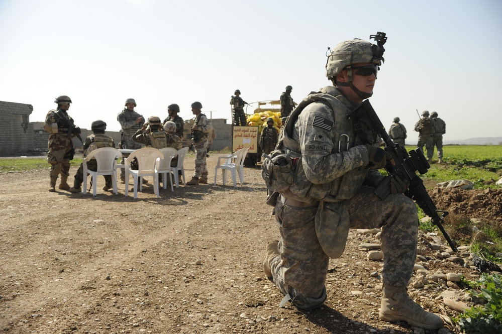 Humanitarian aid mission in Mosul