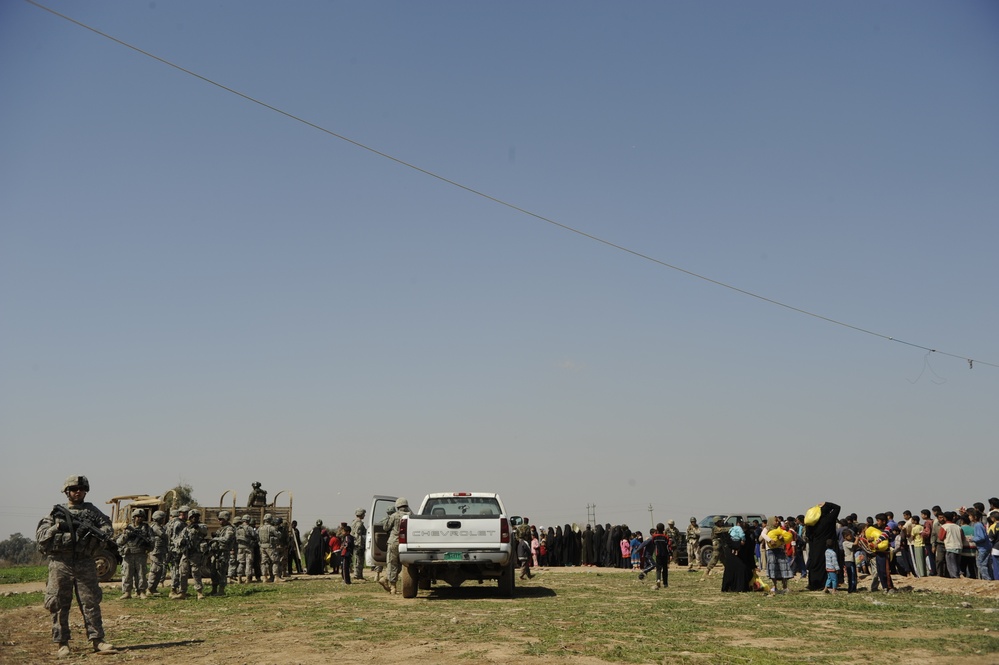Humanitarian aid mission in Mosul