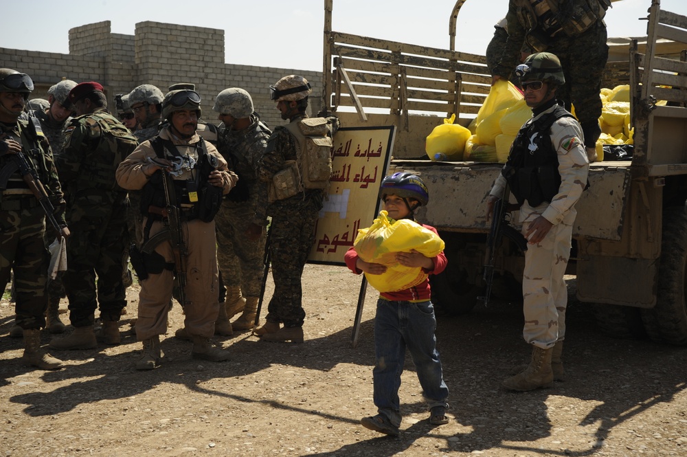 Humanitarian aid mission in Mosul