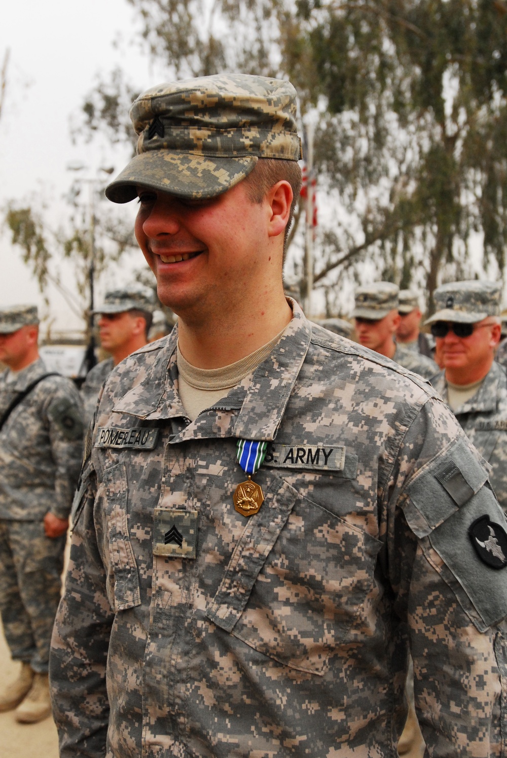 Sgt. Scott M. Pomerleau Receives Army Achievement Medal in Iraq