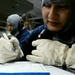 Work aboard the USS Blue Ridge