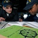 Work aboard the USS Blue Ridge