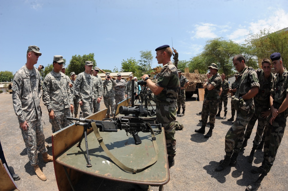 French Weapons Display in Djibouti