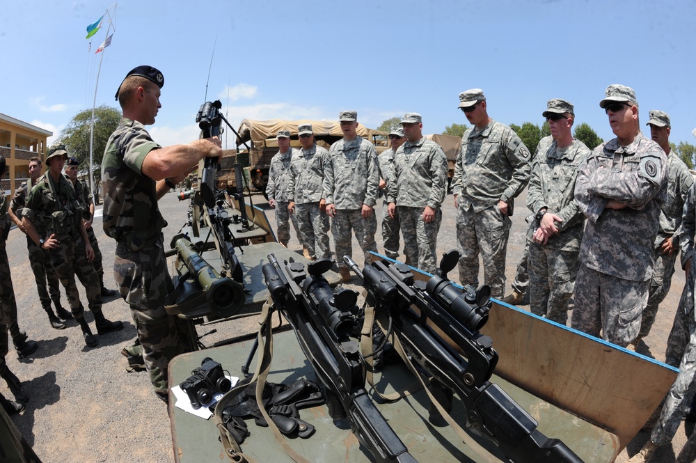 French Weapons Display in Djibouti